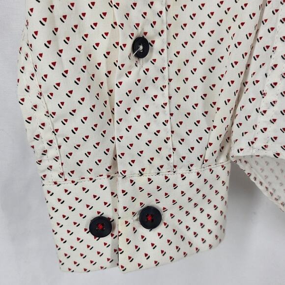 ZARA MAN PRINT EDITION SLIM FIT BUTTON-UP SHIRT WHITE SIZE SMALL NWT - Picture 9 of 12